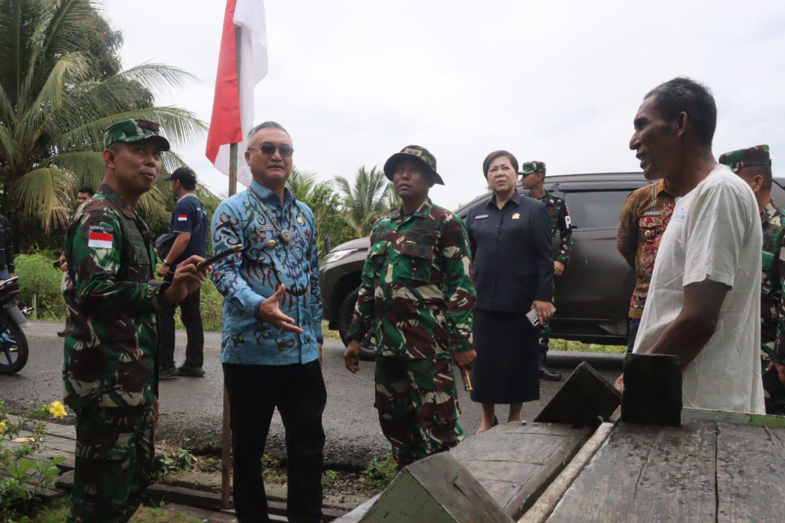 Danrem 092/Maharajalila Tinjau RTLH Hasil TMMD Ke-125 di Malinau, Wujud Nyata Kepedulian TNI