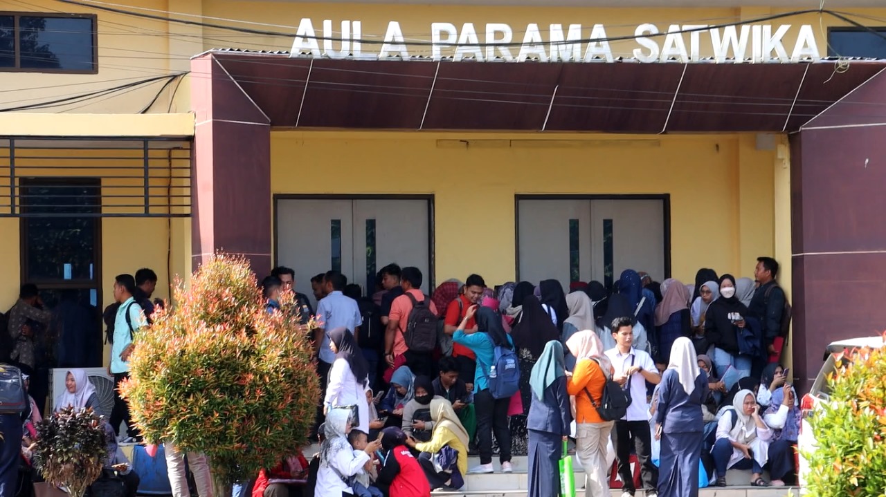 Pasca Pengumuman Peserta P3K,Polres Tanjabtim Dipadati Pengunjung
