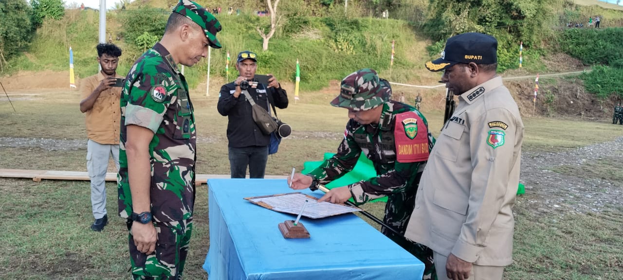 Pangdam XXIV/MT Mayjen TNI Lucky Avianto Resmi Tutup TMMD ke-126 di Boven Digoel