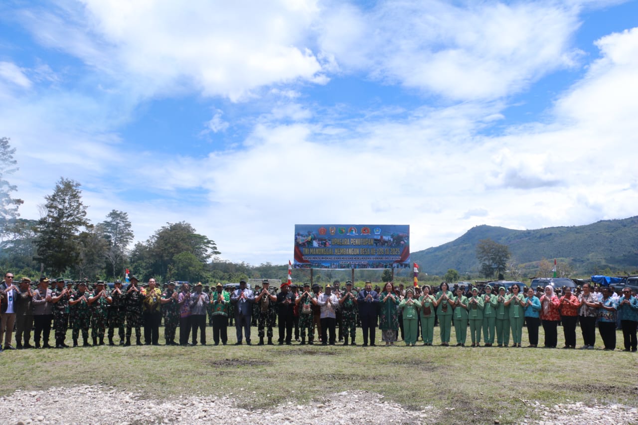 TMMD ke-126 Kodim 1702/Jayawijaya Resmi di Tutup Oleh Pangdam XVII/Cenderawasih