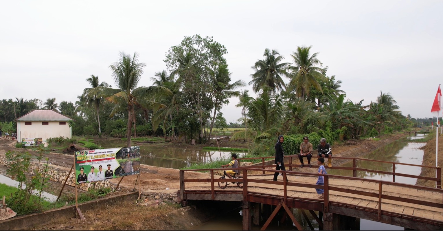 Jembatan Usaha Tani Sudah Bisa Digunakan, Warga Hambuku Hulu Rasakan Manfaatnya